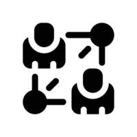 relation glyph icon. Strong and solid icon for websites, mobile interfaces, presentations, and visual branding. High quality and easy to edit. vector