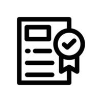 accreditation line icon. Clean and minimalist icon for websites, mobile apps, presentations, and logos. Fully scalable and customizable for any project. vector