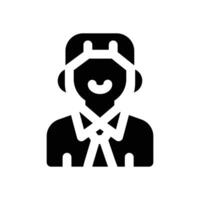 lawyer glyph icon. Strong and solid icon for websites, mobile interfaces, presentations, and visual branding. High quality and easy to edit. vector