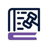 guideline dual tone icon. Sleek and modern icon for websites and mobile apps. vector