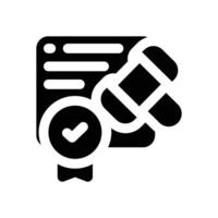 standardization glyph icon. Strong and solid icon for websites and mobile apps. vector