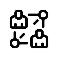 relation line icon. Clean and minimalist icon for websites, mobile apps, presentations, and logos. Fully scalable and customizable for any project. vector