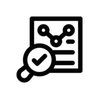 audit line icon. Clean and minimalist icon for websites, mobile apps, presentations, and logos. Fully scalable and customizable for any project. vector