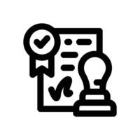 validation line icon. Clean and minimalist icon for websites, mobile apps, presentations, and logos. Fully scalable and customizable for any project. vector