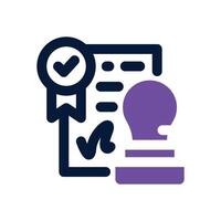 validation dual tone icon. Sleek and modern icon for websites and mobile apps. vector