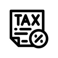 taxation line icon. Clean and minimalist icon for websites, mobile apps, presentations, and logos. Fully scalable and customizable for any project. vector