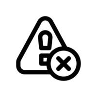 precaution line icon. Clean and minimalist icon for websites, mobile apps, presentations, and logos. Fully scalable and customizable for any project. vector
