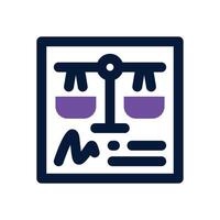 agreement dual tone icon. Sleek and modern icon for websites and mobile apps. vector