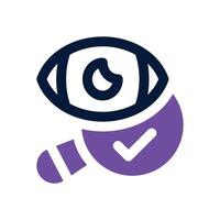 oversight dual tone icon. Sleek and modern icon for websites and mobile apps. vector