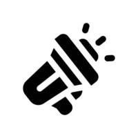 promotion glyph icon. Strong and solid icon for websites and mobile apps. vector