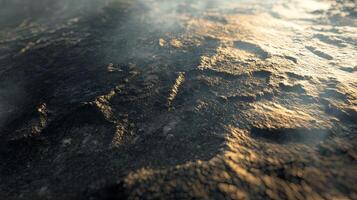 Exploring the textures of Earth as seen against a soft haze highlighting the geographical features in a captivating representation of our planets surface photo