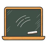 Sleek and Modern Chalkboard Icon with Futuristic Design vector