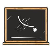 Simple Chalkboard Icon with Modern Design Elements vector