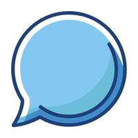 Abstract Chat Bubble Icon with Modern and Innovative Design vector
