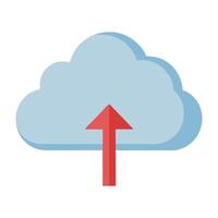Modern Cloud Storage Icon with Unique and Creative Design vector