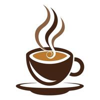 Sleek and Modern Coffee Cup Icon with Futuristic Design vector
