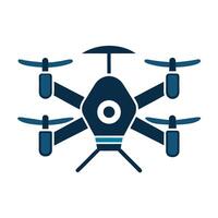 Sleek and Modern Drone Icon with Futuristic Design vector