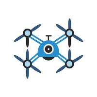 Simplified Drone Icon with Modern Design Elements vector