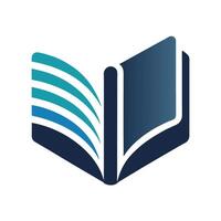 Digital E-Book Icon with Modern Design Elements vector