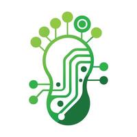 Stylized Footprint Icon with Circuit Path and Modern Design Elements vector