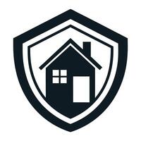 Modern Home Icon with Unique and Creative Shield Design vector