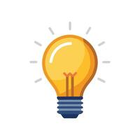 Sleek and Modern Lightbulb Icon with Futuristic Design vector