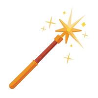 Modern Magic Wand Icon with Unique and Creative Sparkle Design vector