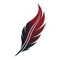 Modern Bird Icon with Unique and Creative Feather Design vector