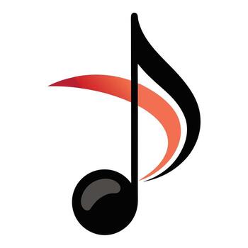 Abstract Music Note Icon with Modern and Innovative Design vector