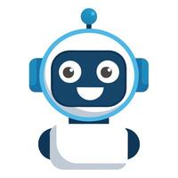 Abstract Robot Face Icon with Modern and Innovative Design vector