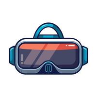 Abstract Virtual Reality Headset Icon with Modern and Innovative Design vector