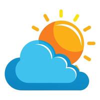 Abstract Weather Forecast Icon with Modern and Innovative Design vector