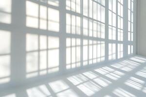 Modern Architecture with Window Shadows and Light Patterns photo