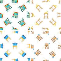 Lifeguard towers and stations creating colorful beach safety pattern vector