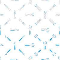 Satellite and antenna towers connecting the world in a seamless pattern vector