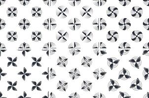 Seamless pattern with rotating propellers and wind turbines generating renewable energy vector