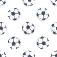 Seamless pattern of soccer balls creating a sporty backdrop for football fans vector