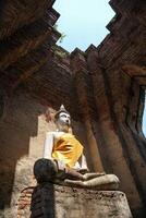 Popular photo spots at Prasat Nakhon Luang, Ancient Buddha statues in Prasat Nakhon Luang