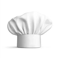 realistic chef hat representing culinary profession, perfect for chefs and cooking enthusiasts. This accessory symbolizes creativity and passion in kitchen photo