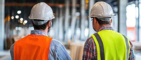 Site inspection in progress with focus on quality control and safety photo