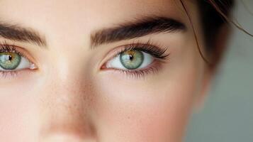 Portrait wellness of young woman with freckles showing confidence and attractive photo