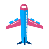 airplane icon in isometric style, transparent background png