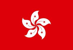 Hong Kong flag illustrator national vector