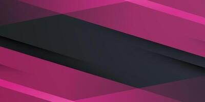 Abstract dark overlap background with dynamic pink color design. Simple modern frame background pattern. vector