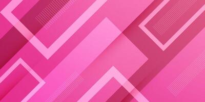 Abstract colorful gradient red and pink background. Overlap square 3D pattern design. vector