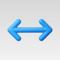 3d Realistic Exchange Left Right icon vector