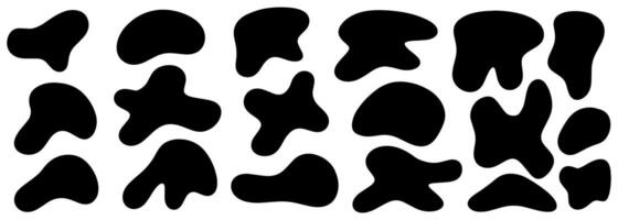 Abstract Background Art Different Size Black Spot Isolated. Graphic Design Concept, Element vector