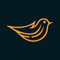 birds and flight dove. linear bird , simple bird logo. Royal Wild Animal Line Art Logo vector