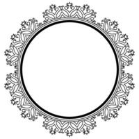 Luxury Abstract Filigree Element in a Vintage Ornamental Frame. vector