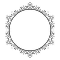 Classic Ornamental Frame Featuring Vintage Filigree Abstract Element. vector